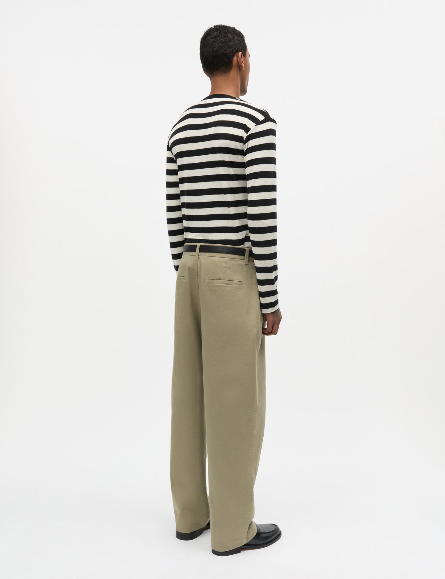 Fine Wool Tobias Knit, Black/Vanilla Ice