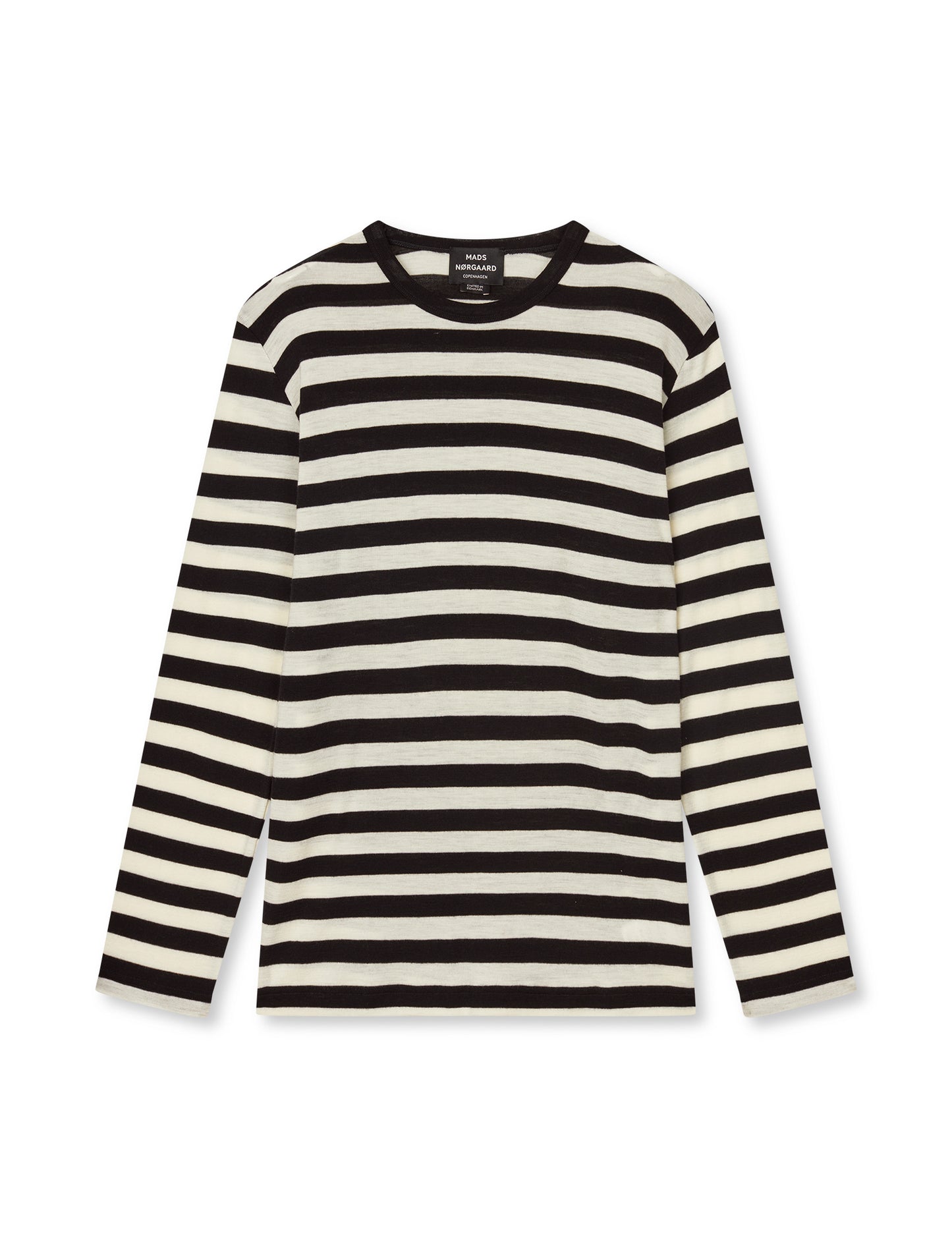 Fine Wool Tobias Knit, Black/Vanilla Ice