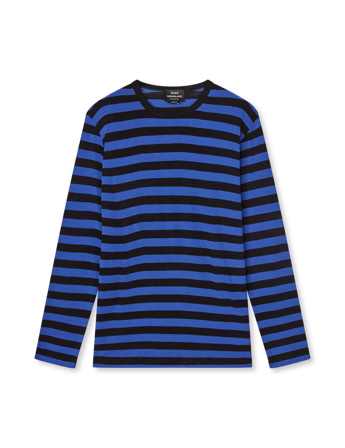 Fine Wool Tobias Knit, Asphalt/Lapis Blue