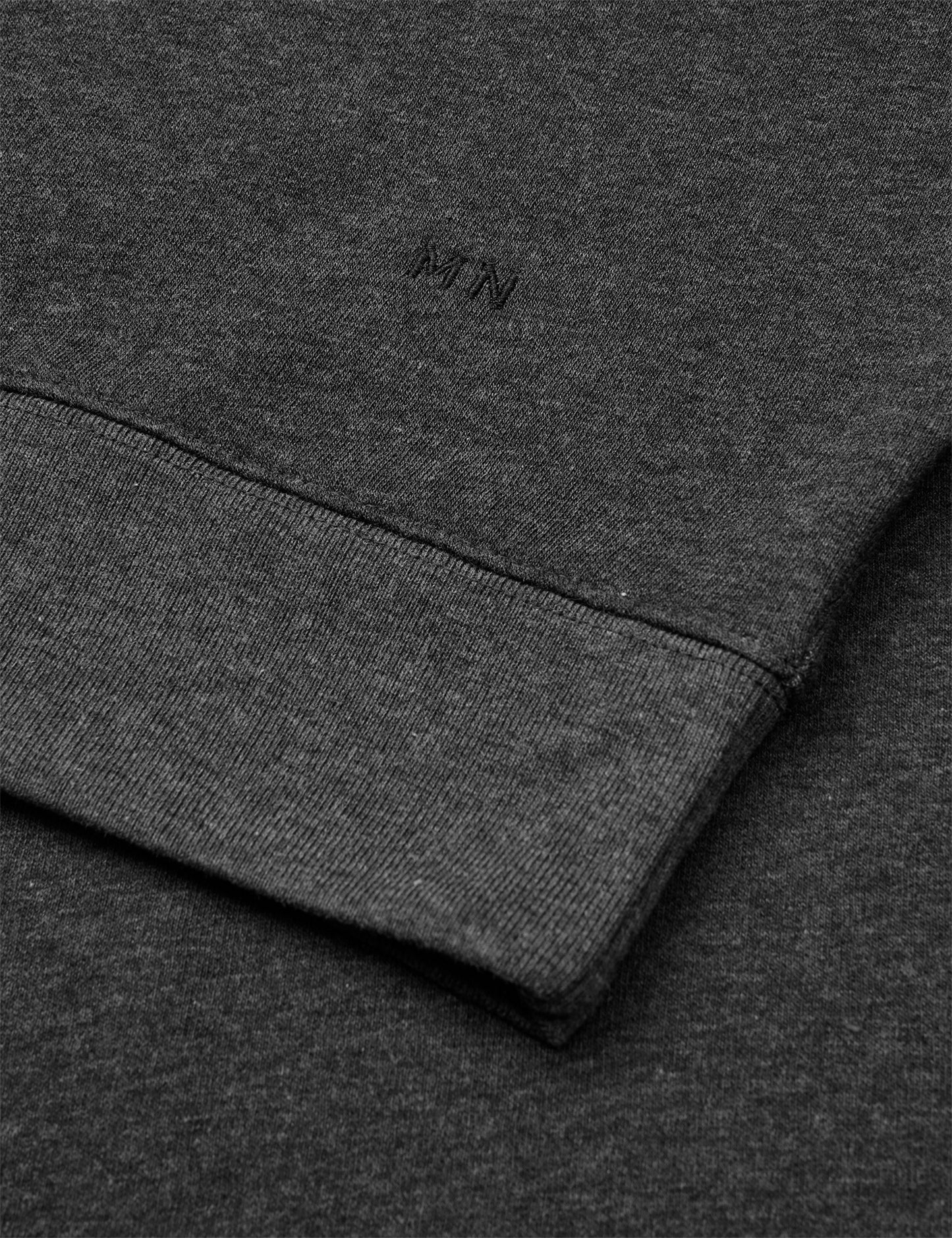 Standard Bram Polo Sweat, Dark Grey Melange