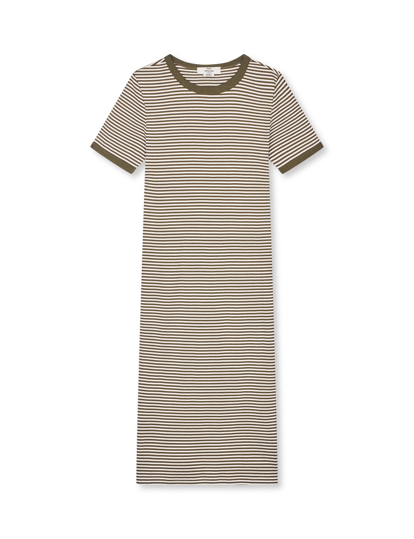 Grace Jersey Stripe July Dress, White/Tarmac