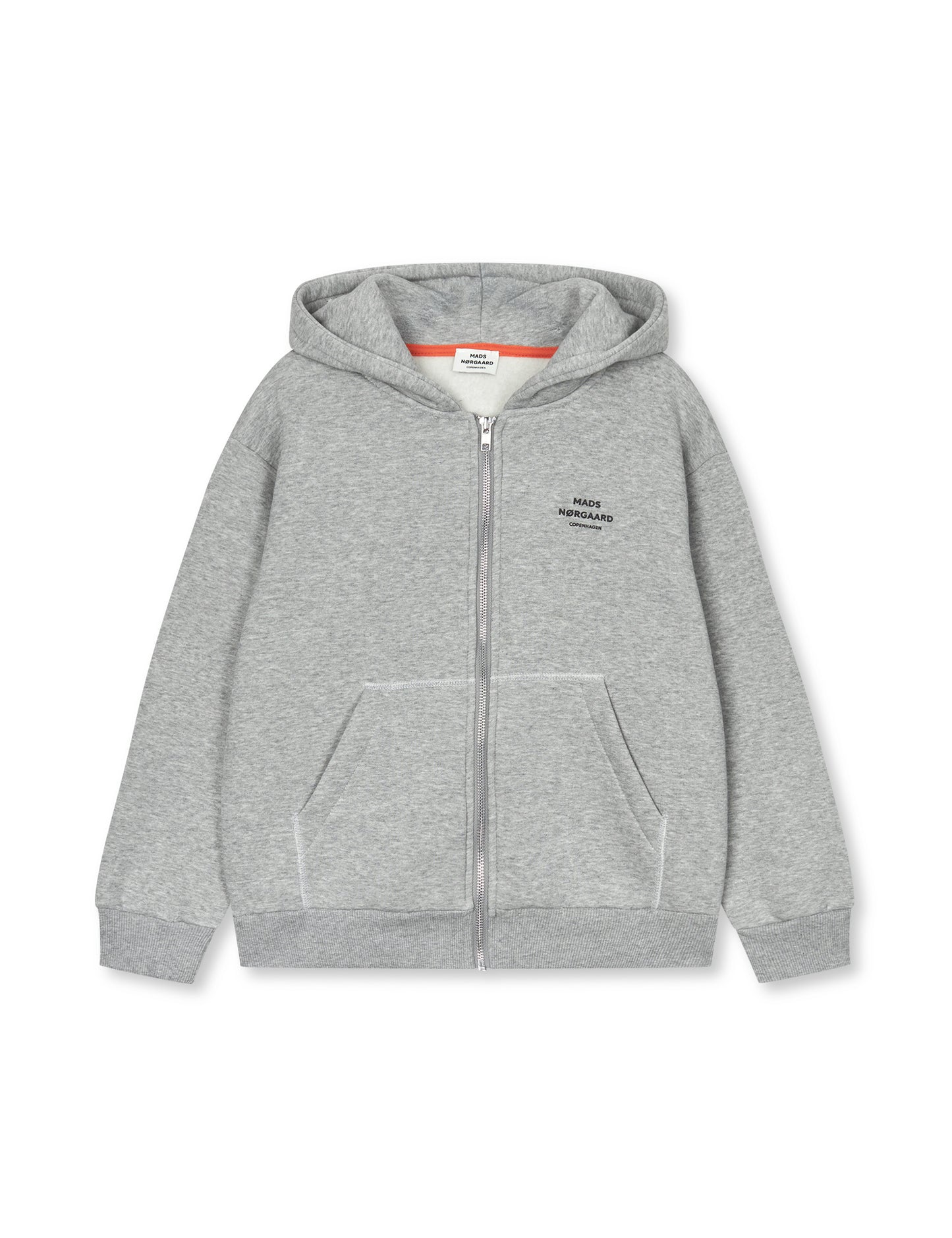 Mix Sweat N Sonan Zip Hoodie, Grey Melange