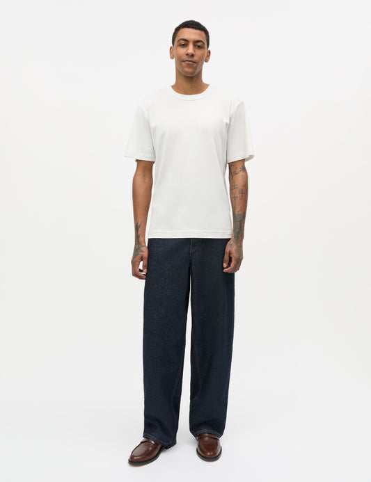 Klassik Rib Esben Tee, White