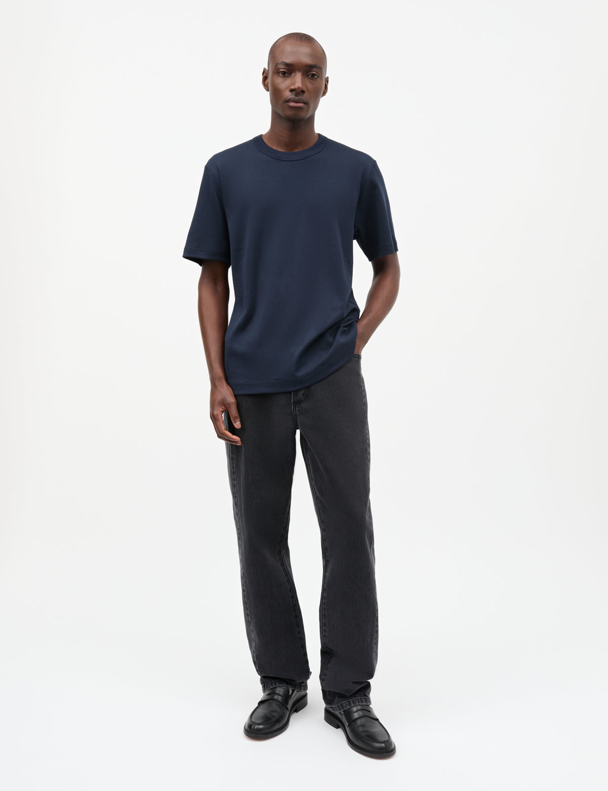 Klassik Rib Esben Tee, Sky Captain