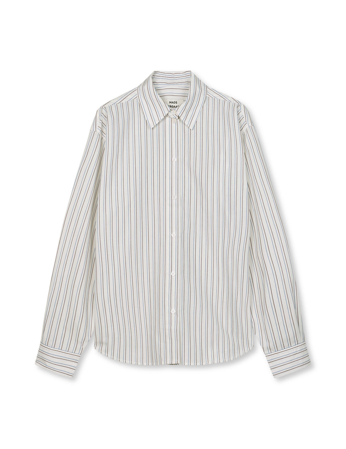 Cohen Poplin Crelly Shirt, Snow White/Winetasting