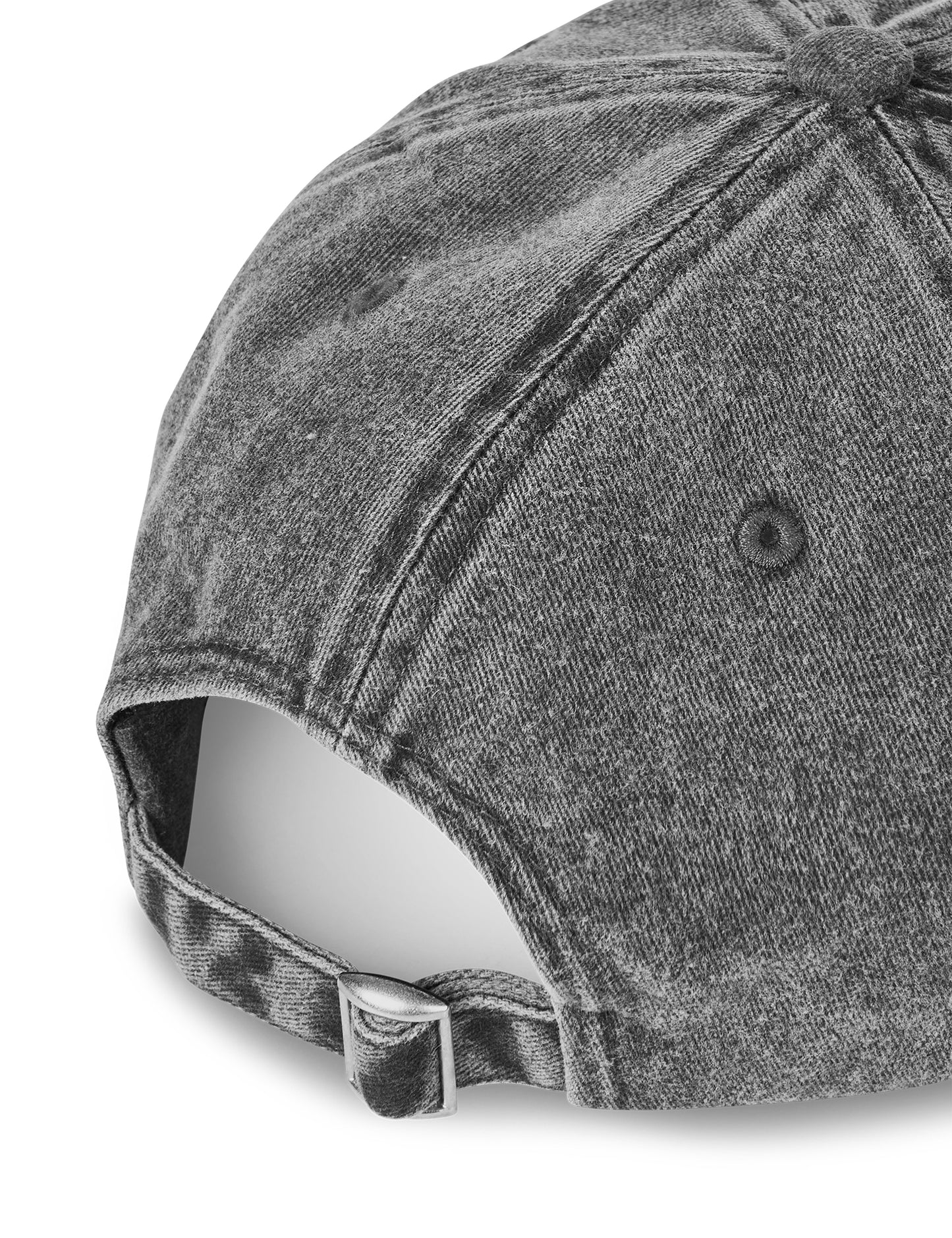 Washed Cotton Twill Coal Cap, Black