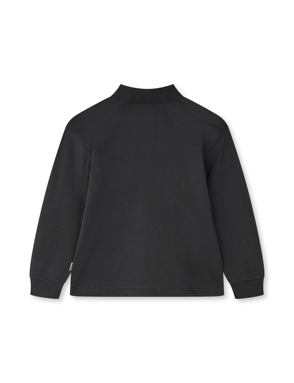 Light Terry Jan Polo L/S, Black