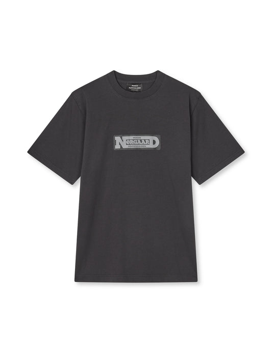 Cotton Jersey Print Frode Tee, Black