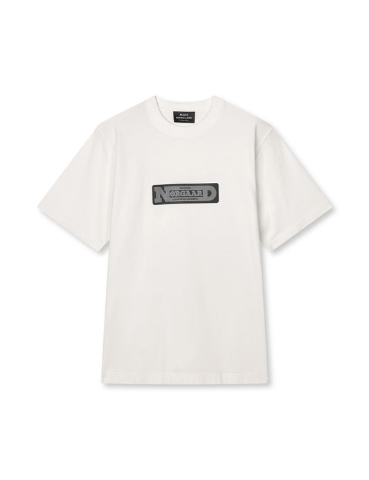 Cotton Jersey Print Frode Tee, White