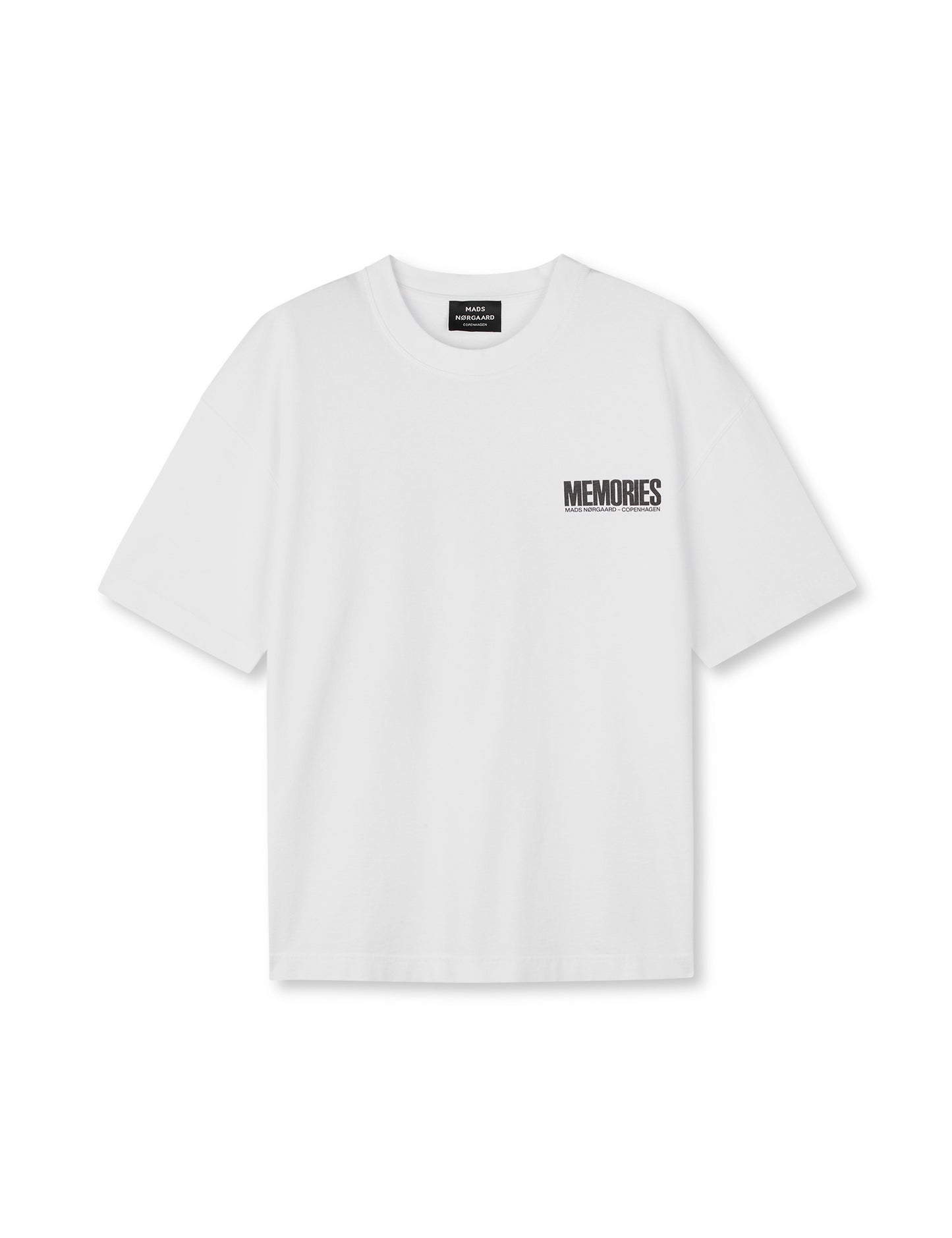 Open-End Dye Big Flower Tee, White