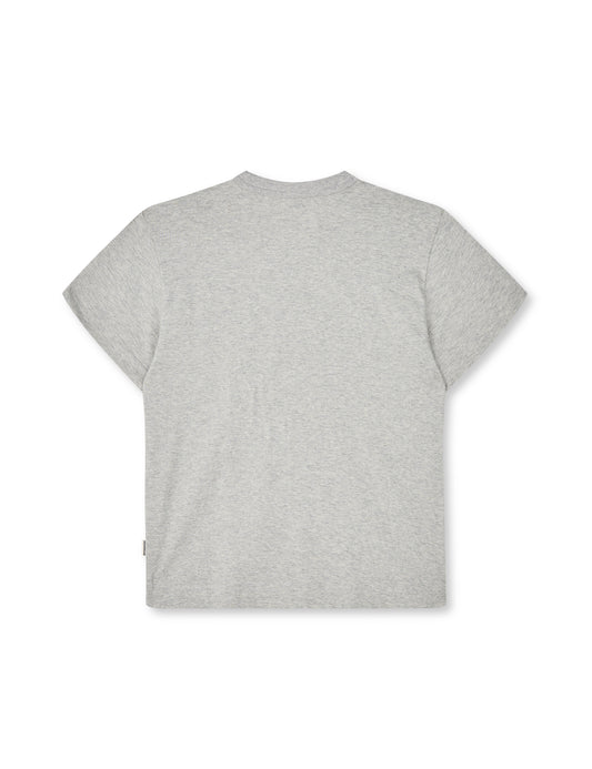 Dry Single Tristi Tee, Mid Grey Melange