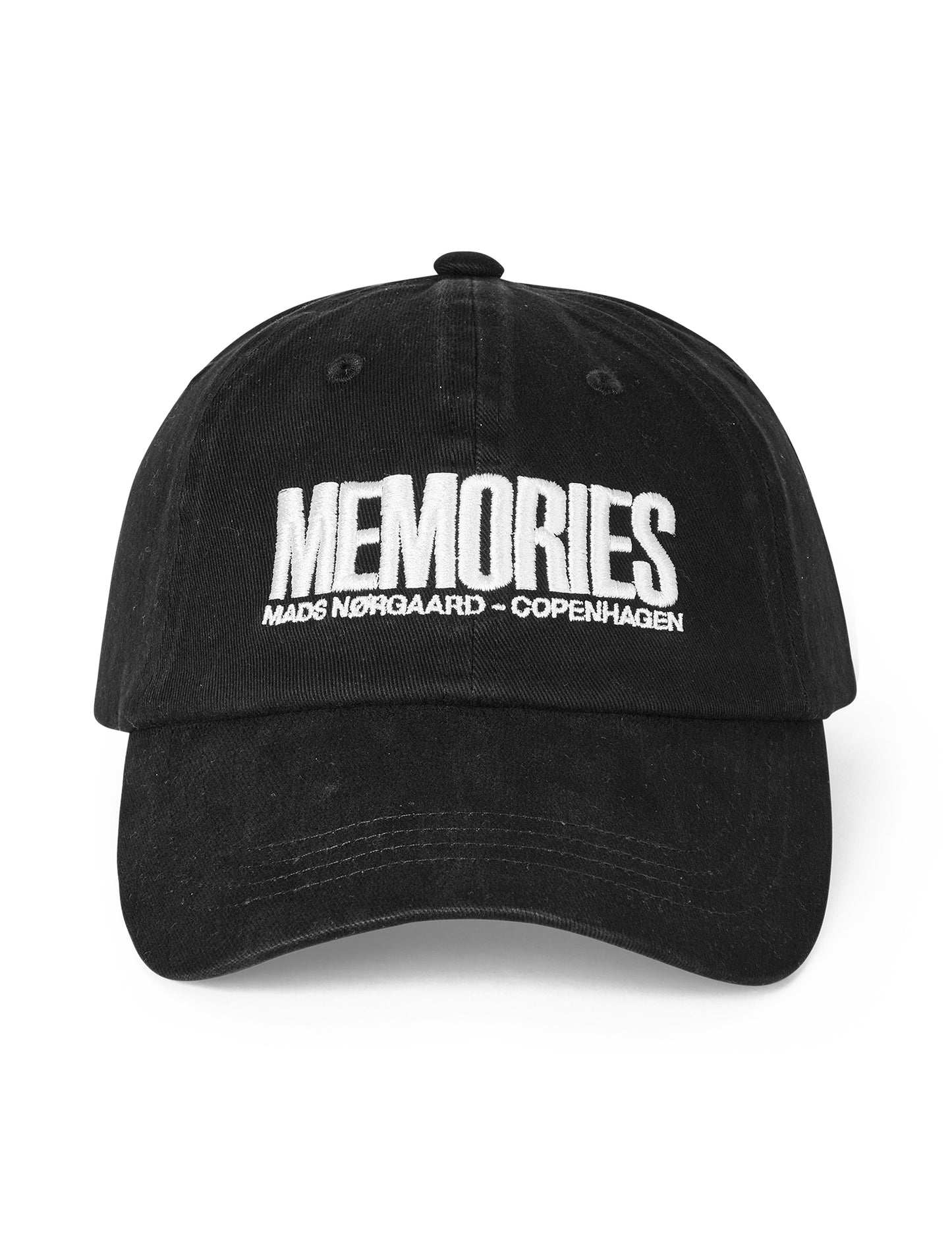 Washed Cotton Twill Box Coal Cap, Black