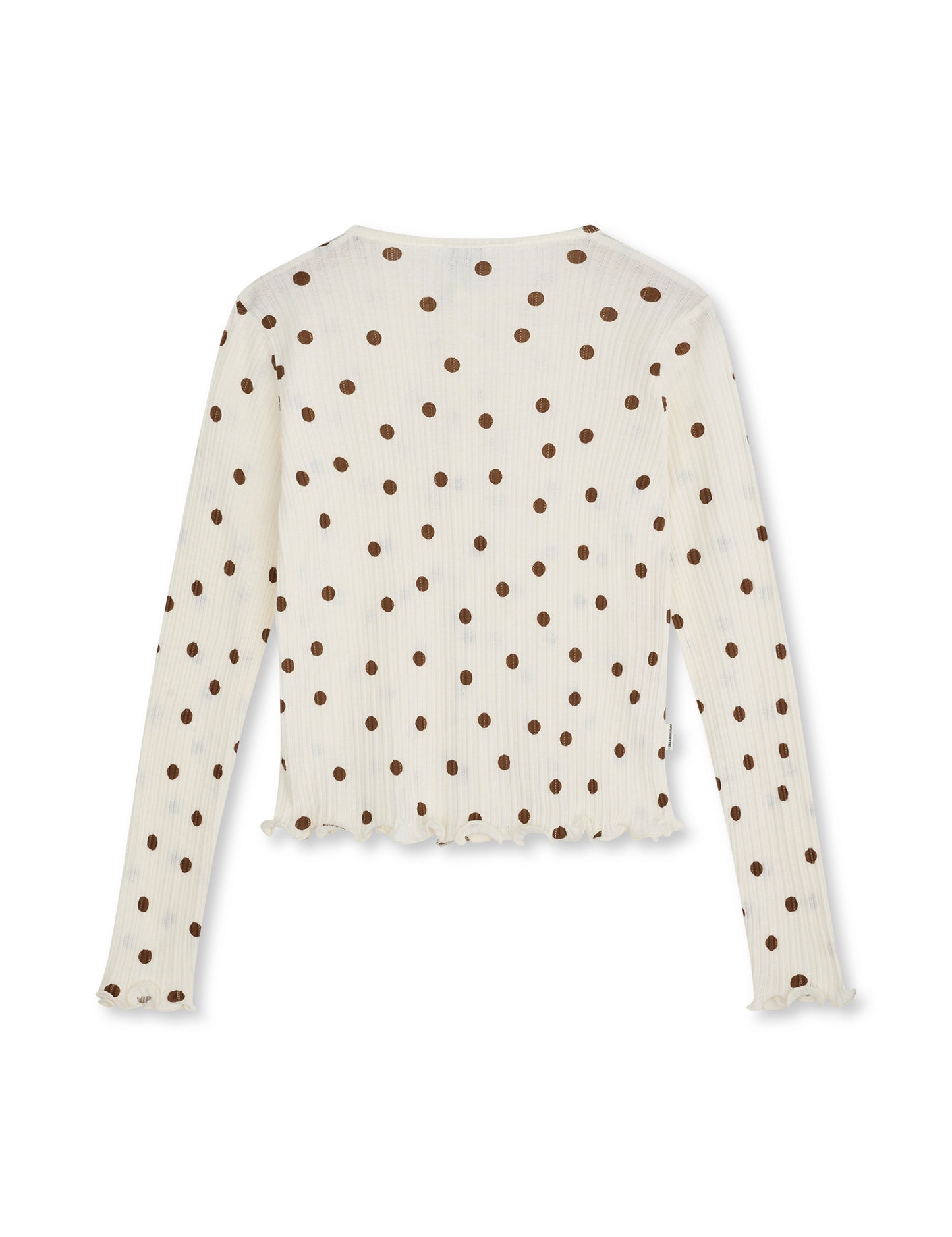 Pointelle Casandrina Cardigan AOP, Vanilla Ice/Cocoa