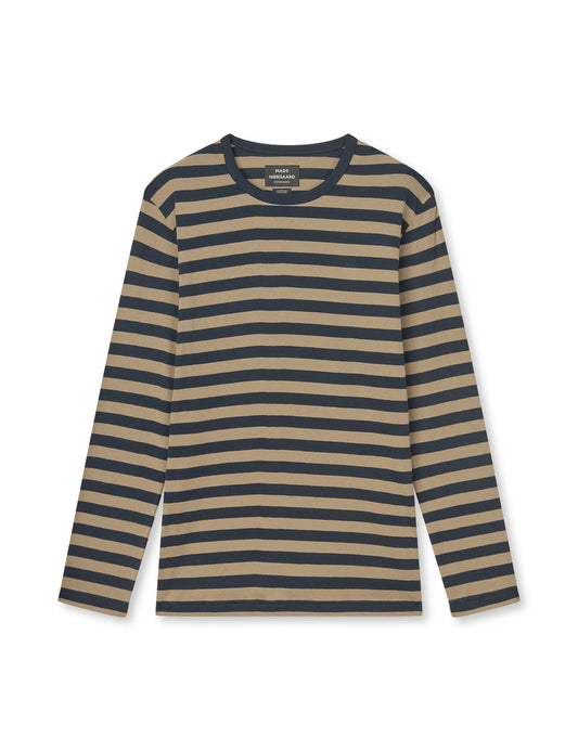 Midi Rib Tobias Tee LS, Overland Trek/Sky Captain