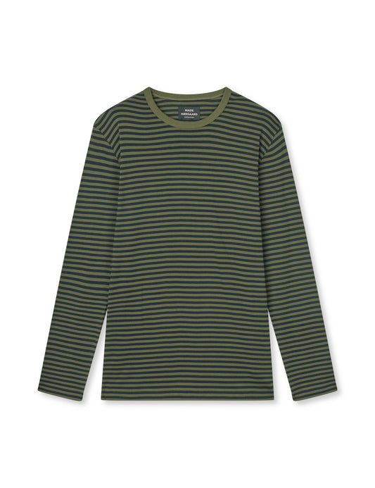 Duo Rib Tobias Tee LS, Sky Captain/Tarmac