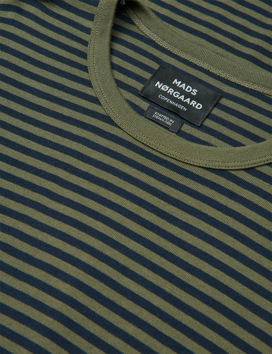 Duo Rib Tobias Tee LS, Sky Captain/Tarmac
