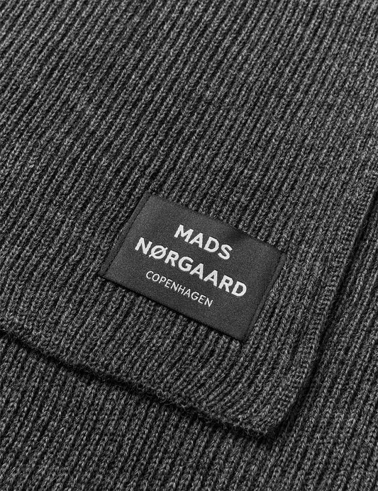 Wool Arne Scarf, Charcoal Melange