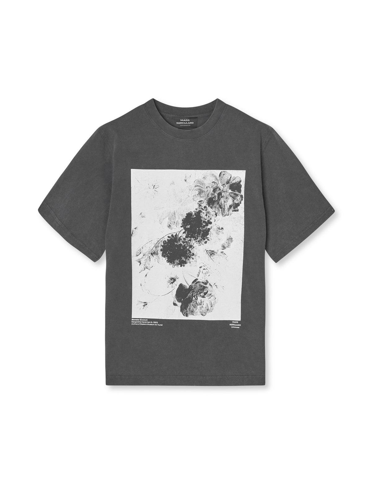 Cotton Jersey Print Frode Tee, Black