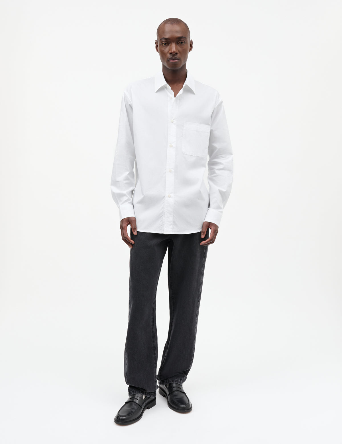 Cotton Soft Marcel Shirt, White