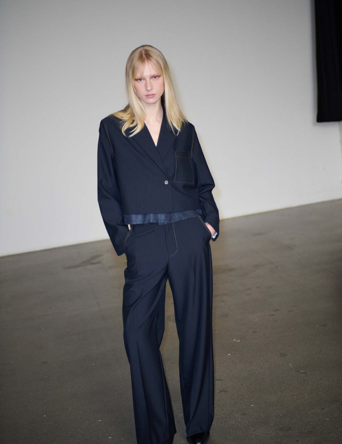 Midnight Pin Carlson Pants, Dark Navy