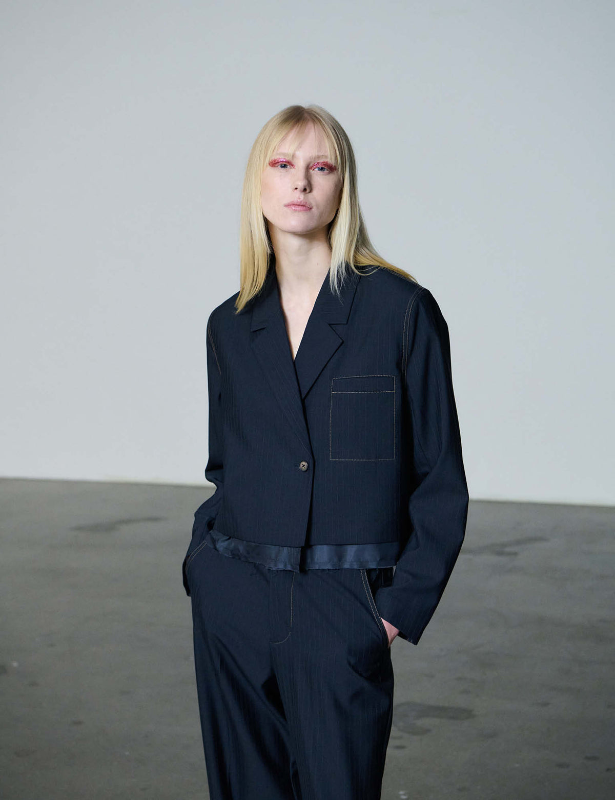 Midnight Pin Carin Blazer, Dark Navy