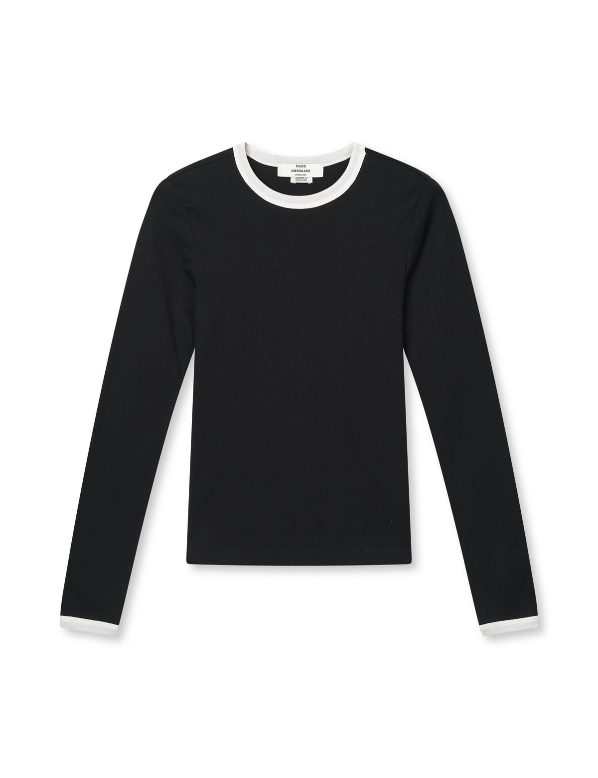 Grace jersey Camille Tee LS, Black/Vanilla Ice