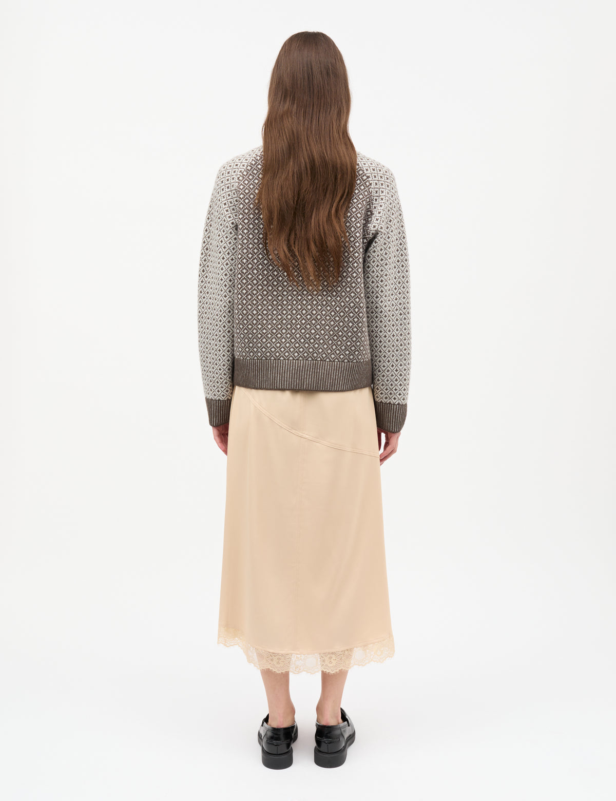 Super Wool Sofie Iceland Sweater, Turkish Coffee/Vanilla Ice