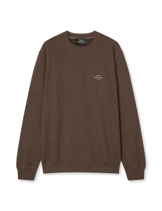 Cotton Light Crew Logo Sweat, Turkish Coffee