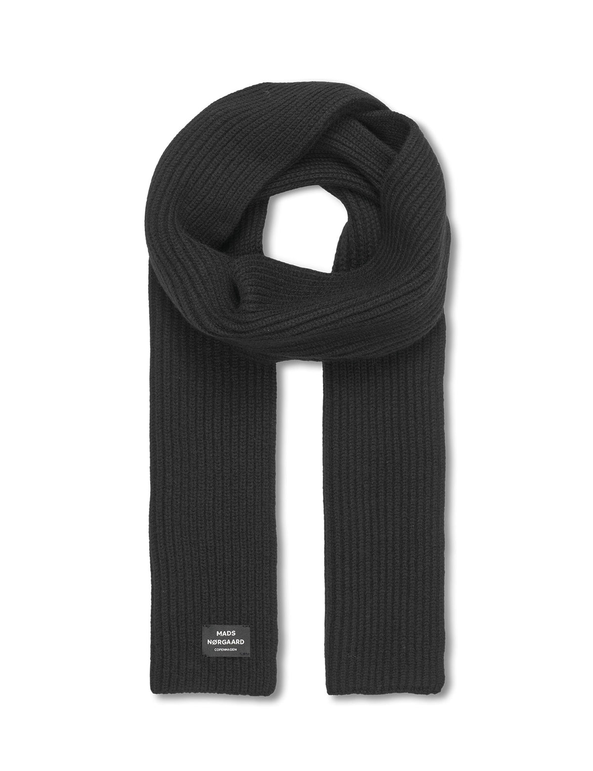 One Wool Basil Scarf, Black