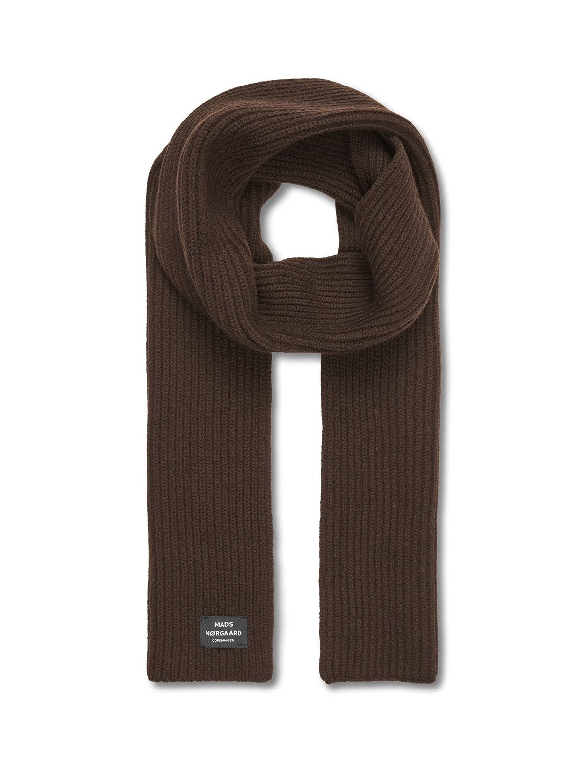 One Wool Basil Scarf, Turkish Coffee