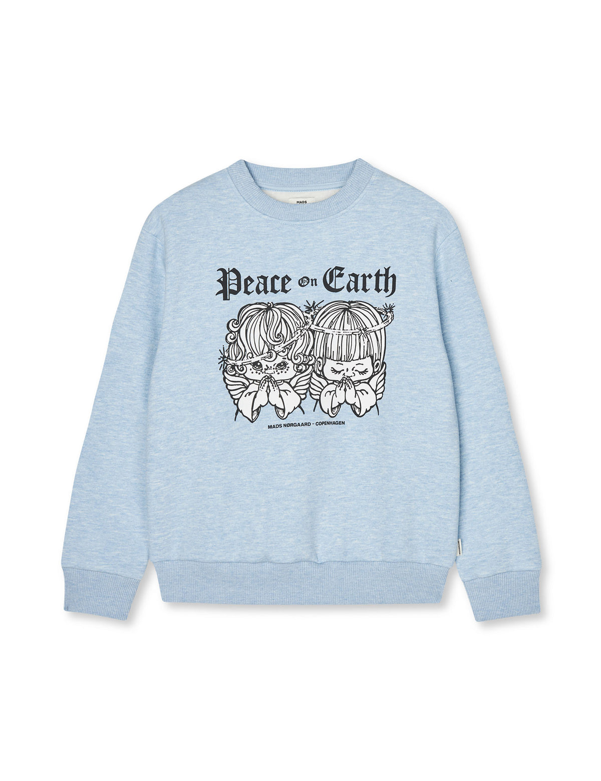 Mix Sweat N Sonar Peace Sweatshirt, Light Blue Melange