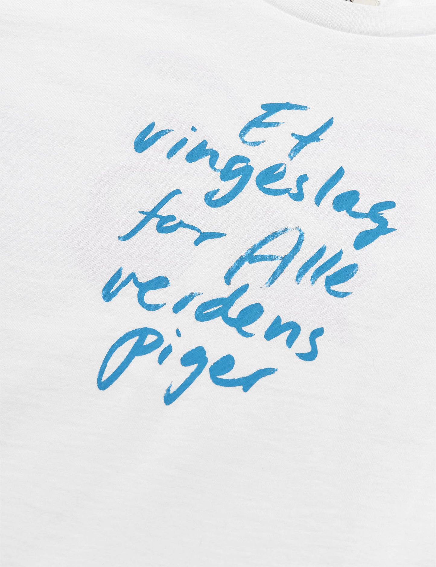 Fine Jersey Oh Land Tee, White