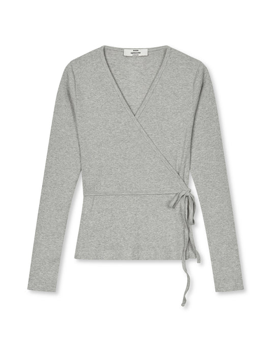 2x2 Cotton Susi LS Top, Grey Melange