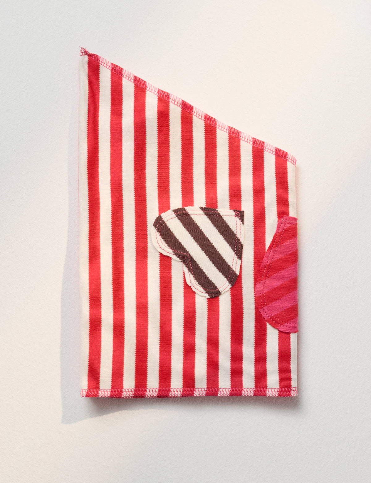 Knitted in Denmark Caro scarf, Stripe Red/White